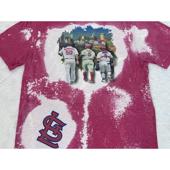 St Louis Cardinals Albert Pujols Adam Wainwright Yadi Molina Tie Dye Shirt M - Picture 2 of 7